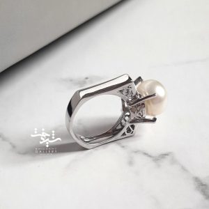 انگشتر مروارید نقره زنانه