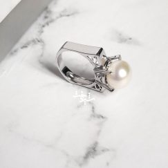 انگشتر مروارید نقره زنانه